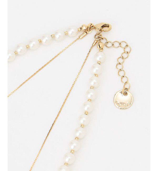 ANY SIS「ジュエルパール調2連 ネックレス」|ネックレス|