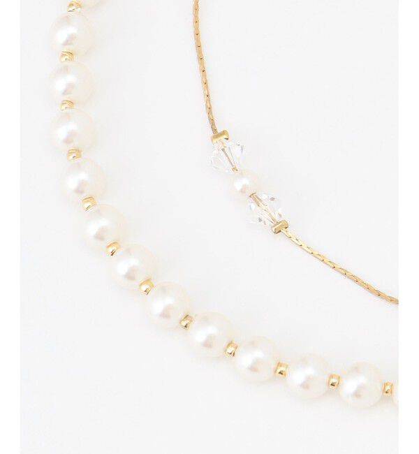 ANY SIS「ジュエルパール調2連 ネックレス」|ネックレス|