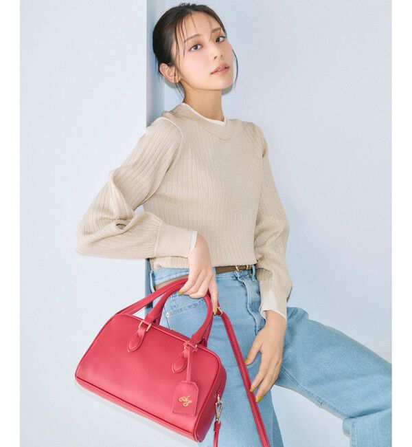 ANY SIS「【2WAY】ミニボストン バッグ」|ボストンバッグ|レッド