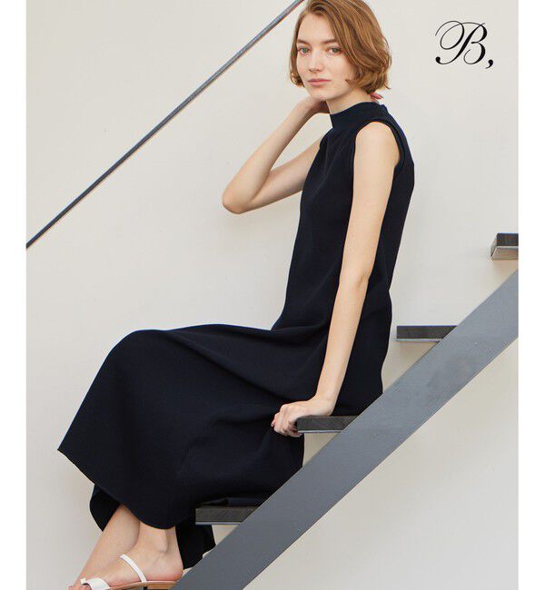 BEIGE,「【B,】COSMOS / ワンピース」|ワンピース|Navy