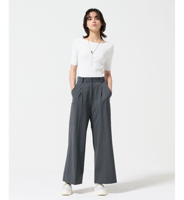 Diagram「リブカシュクールニットトップ」|その他|ホワイト