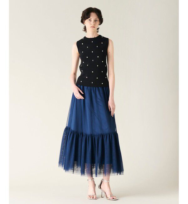 GRACE CONTINENTAL「ツイル2WAY スカート」|フレア|