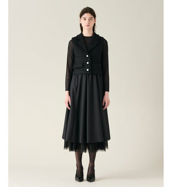 GRACE CONTINENTAL「ツイル2WAY スカート」|フレア|