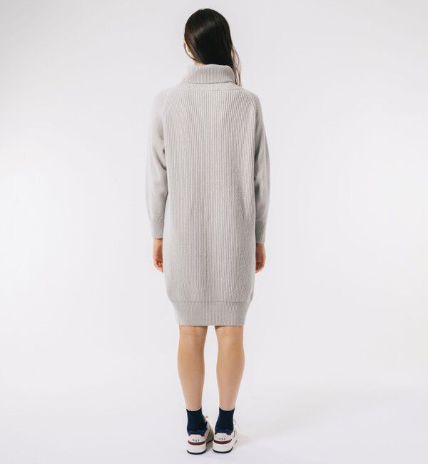 LACOSTE「ミドルゲージタートルネックニットドレス」|ワンピース|