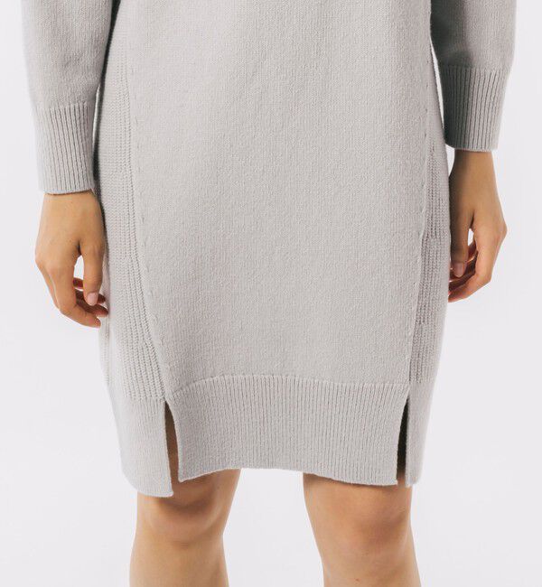 LACOSTE「ミドルゲージタートルネックニットドレス」|ワンピース|