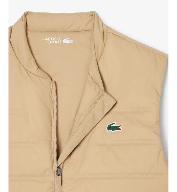 LACOSTE「キルティング切り替え中綿ベスト」|ダウンベスト・ベスト|