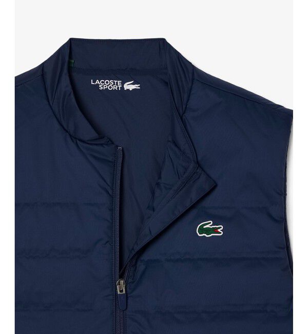 LACOSTE「キルティング切り替え中綿ベスト」|ダウンベスト・ベスト|