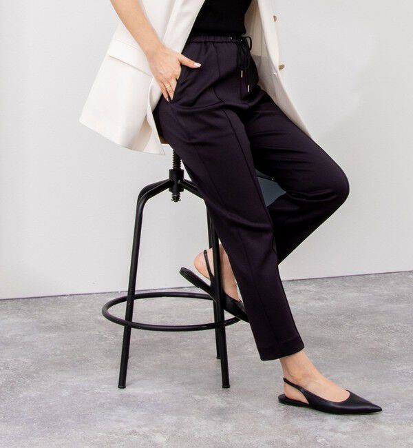 NOLLEY'S sophi「ウォッシャブルライトダンボールイージーパンツ」|その他|ブラック