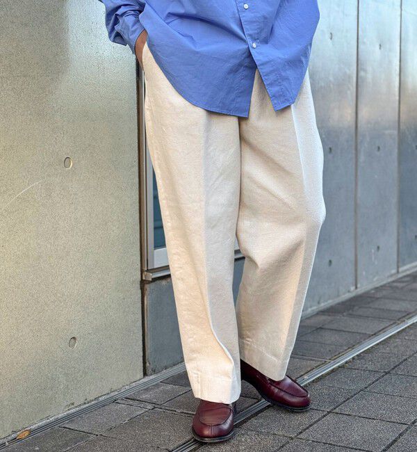 WORK ABOUT「NSOK デニム2タックワイドパンツ 25SS」|デニム|キナリ