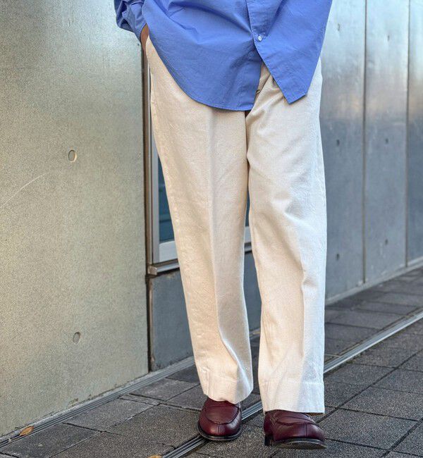 WORK ABOUT「NSOK デニム2タックワイドパンツ 25SS」|デニム|