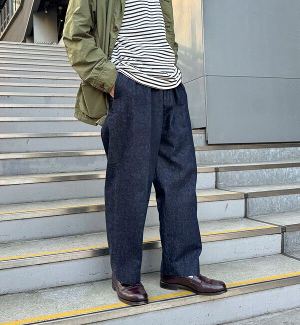 WORK ABOUT「NSOK デニム2タックワイドパンツ 25SS」|デニム|