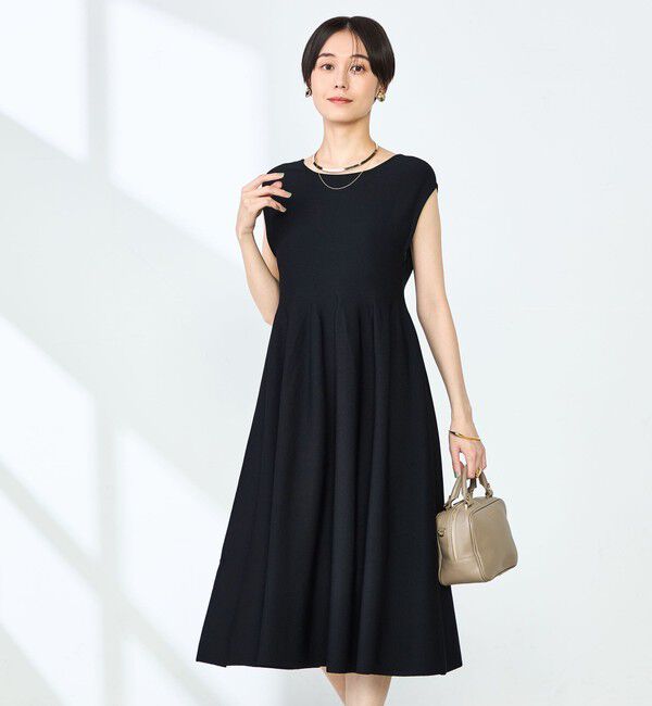 NOLLEY'S「《手洗い可能》2WAYノースリーブニットワンピース」|ワンピース|ブラック