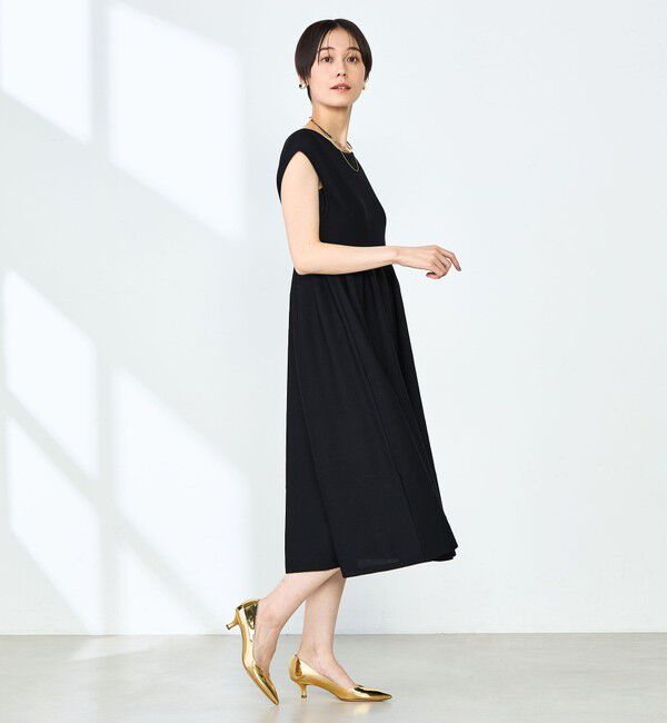 NOLLEY'S「《手洗い可能》2WAYノースリーブニットワンピース」|ワンピース|