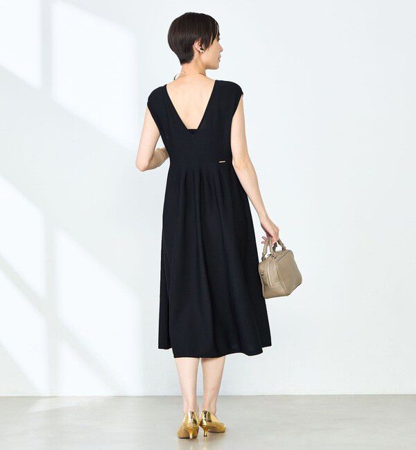NOLLEY'S「《手洗い可能》2WAYノースリーブニットワンピース」|ワンピース|