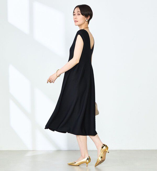 NOLLEY'S「《手洗い可能》2WAYノースリーブニットワンピース」|ワンピース|