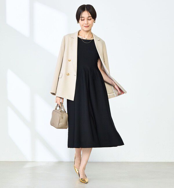 NOLLEY'S「《手洗い可能》2WAYノースリーブニットワンピース」|ワンピース|