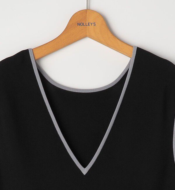 NOLLEY'S「《手洗い可能》2WAYノースリーブニットワンピース」|ワンピース|