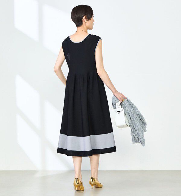 NOLLEY'S「《手洗い可能》2WAYノースリーブニットワンピース」|ワンピース|