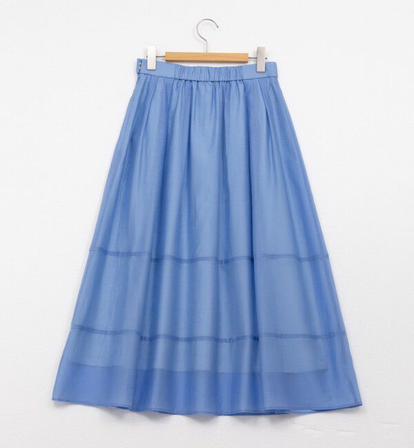 NOLLEY'S「《セットアップ対応》ウォッシャブルタックフレアシアースカート」|スカート|