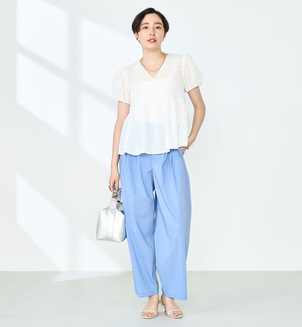 NOLLEY'S「《セットアップ対応》撥水ストレッチタフタツータックパンツ」|その他|