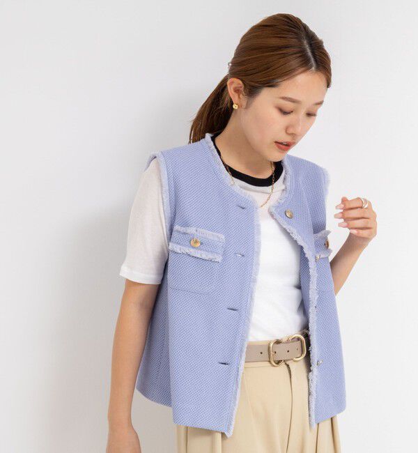 NOLLEY'S sophi「ラッセルフリンジベスト」|ベスト・ジレ|