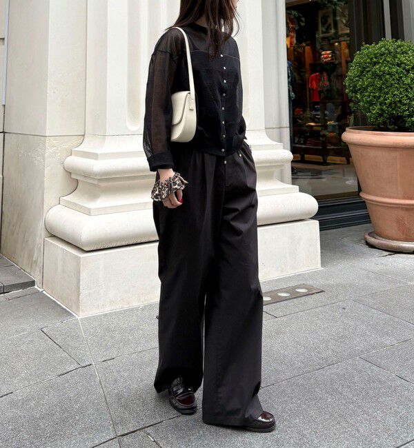 fredy emue「リネン混配色シアーカーディガン」|カーディガン|