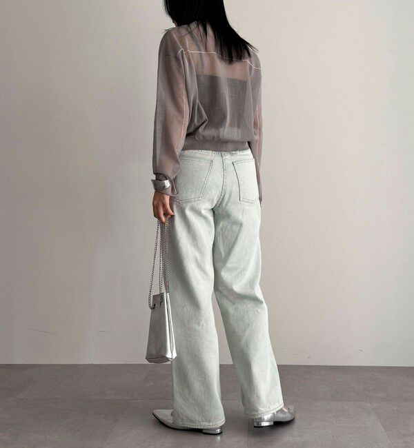 fredy emue「リネン混配色シアーカーディガン」|カーディガン|