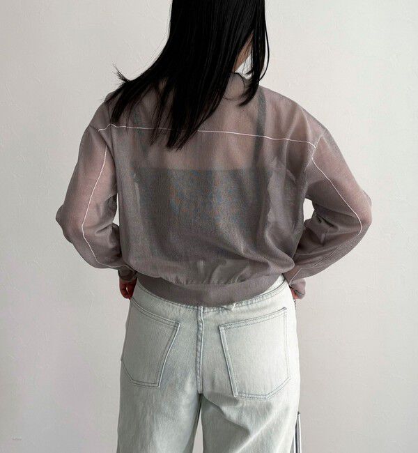 fredy emue「リネン混配色シアーカーディガン」|カーディガン|