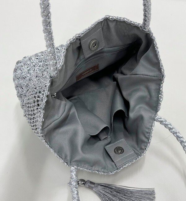 fredy emue「メタリックコードトートバッグ」|かごバッグ|