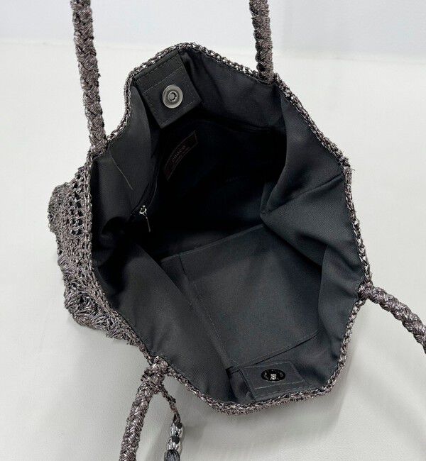 fredy emue「メタリックコードトートバッグ」|かごバッグ|