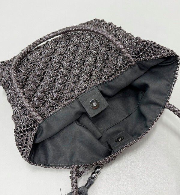 fredy emue「メタリックコードトートバッグ」|かごバッグ|