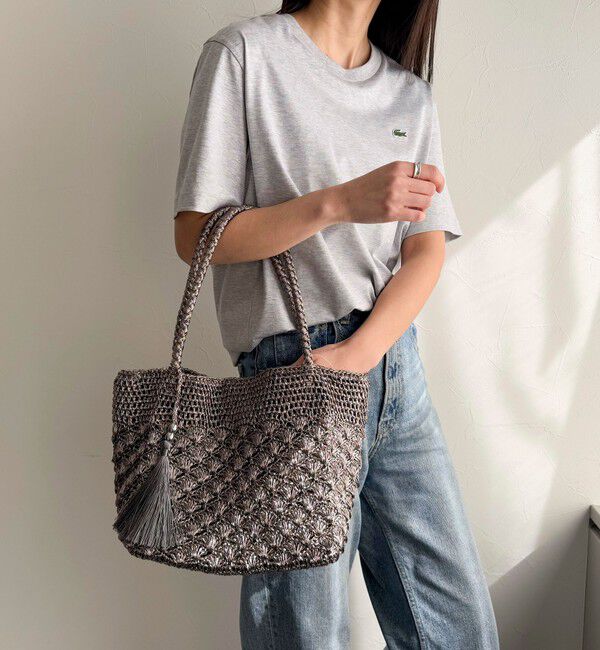 fredy emue「メタリックコードトートバッグ」|かごバッグ|