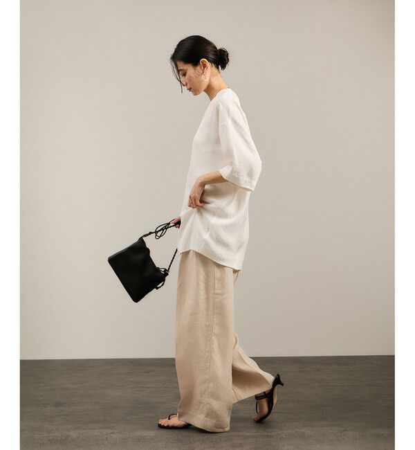 SALON adam et rope'「ブライトツイルTブラウス［洗える］」|シャツ・ブラウス|