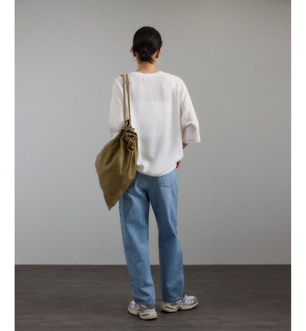 SALON adam et rope'「ブライトツイルTブラウス［洗える］」|シャツ・ブラウス|