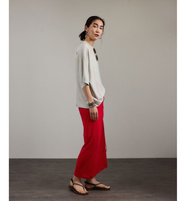 SALON adam et rope'「ブライトツイルTブラウス［洗える］」|シャツ・ブラウス|