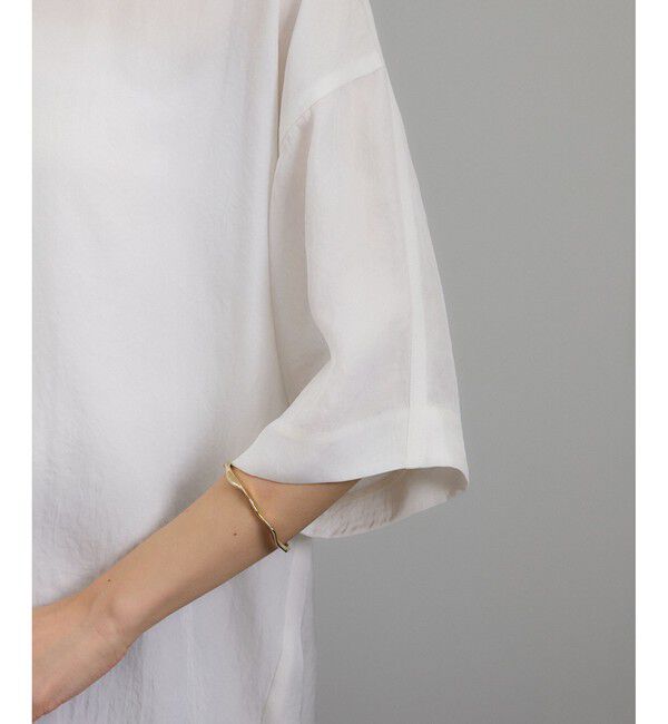 SALON adam et rope'「ブライトツイルTブラウス［洗える］」|シャツ・ブラウス|