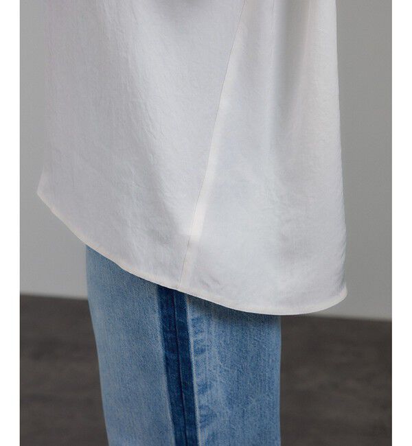 SALON adam et rope'「ブライトツイルTブラウス［洗える］」|シャツ・ブラウス|