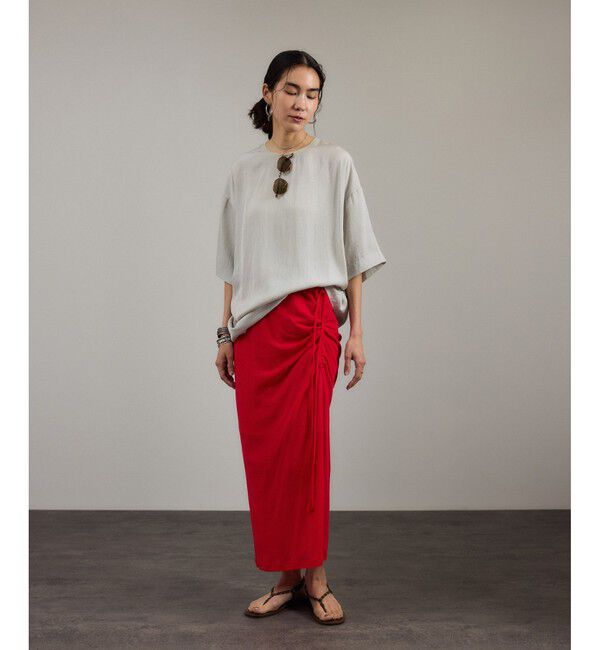 SALON adam et rope'「ブライトツイルTブラウス［洗える］」|シャツ・ブラウス|