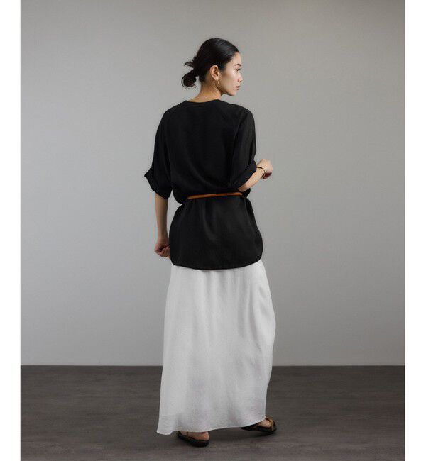 SALON adam et rope'「ブライトツイルTブラウス［洗える］」|シャツ・ブラウス|