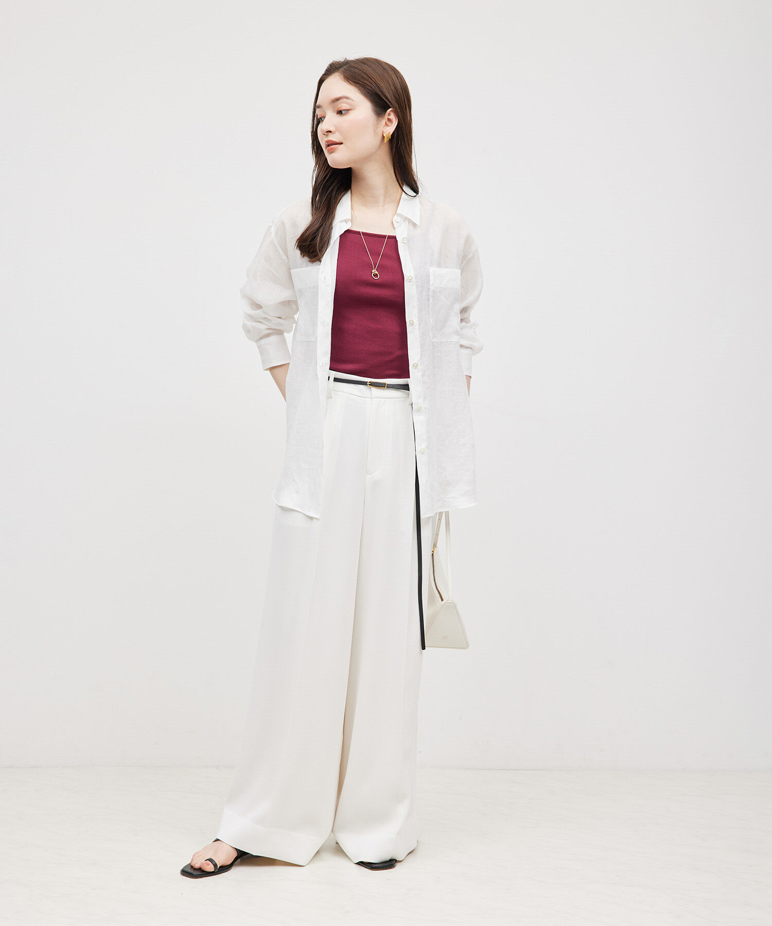 ROPE「【洗える】ロイヤルラミーレギュラーシャツ【雑誌/メディア掲載】」|シャツ・ブラウス|