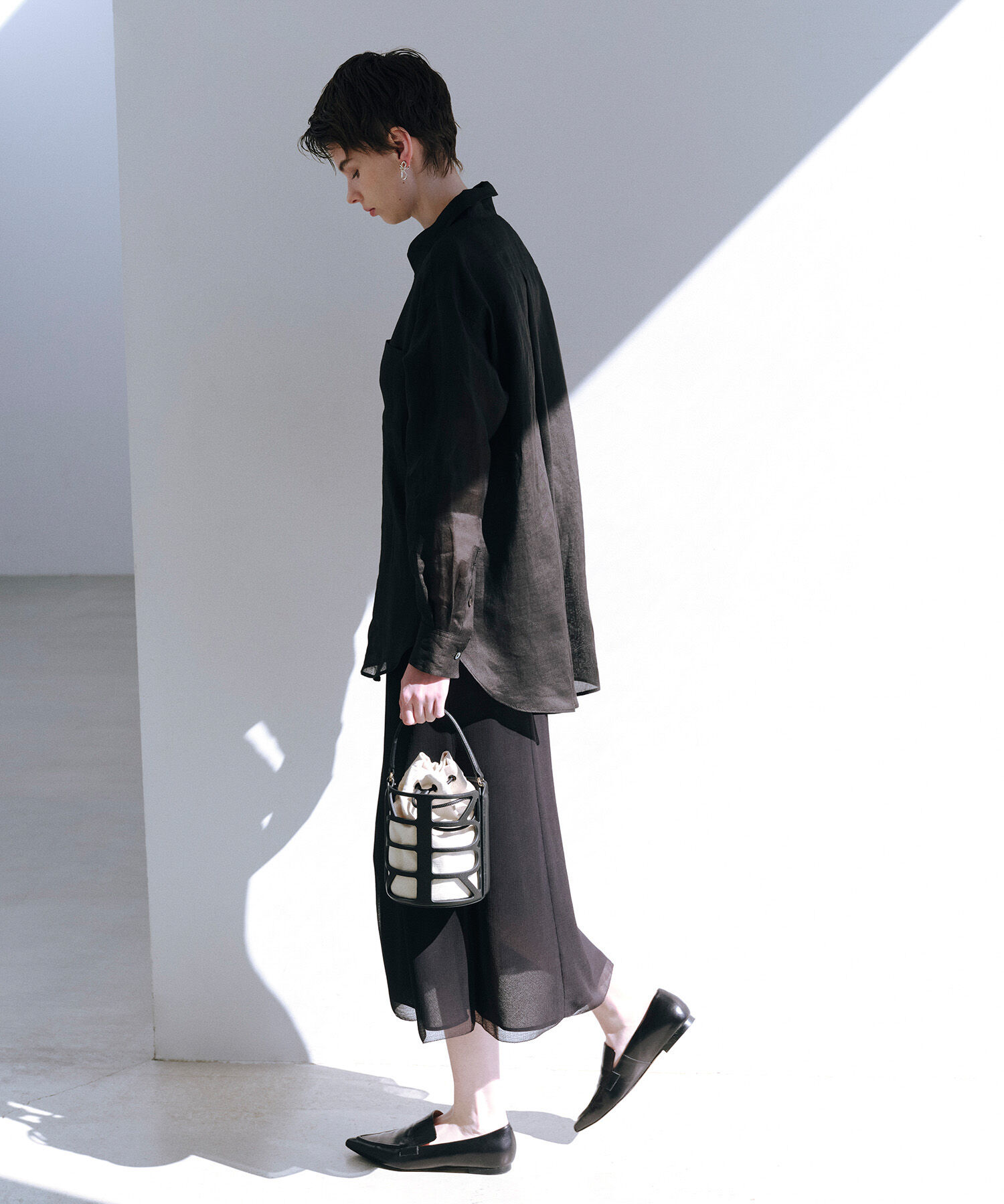 ROPE「【洗える】ロイヤルラミーレギュラーシャツ【雑誌/メディア掲載】」|シャツ・ブラウス|