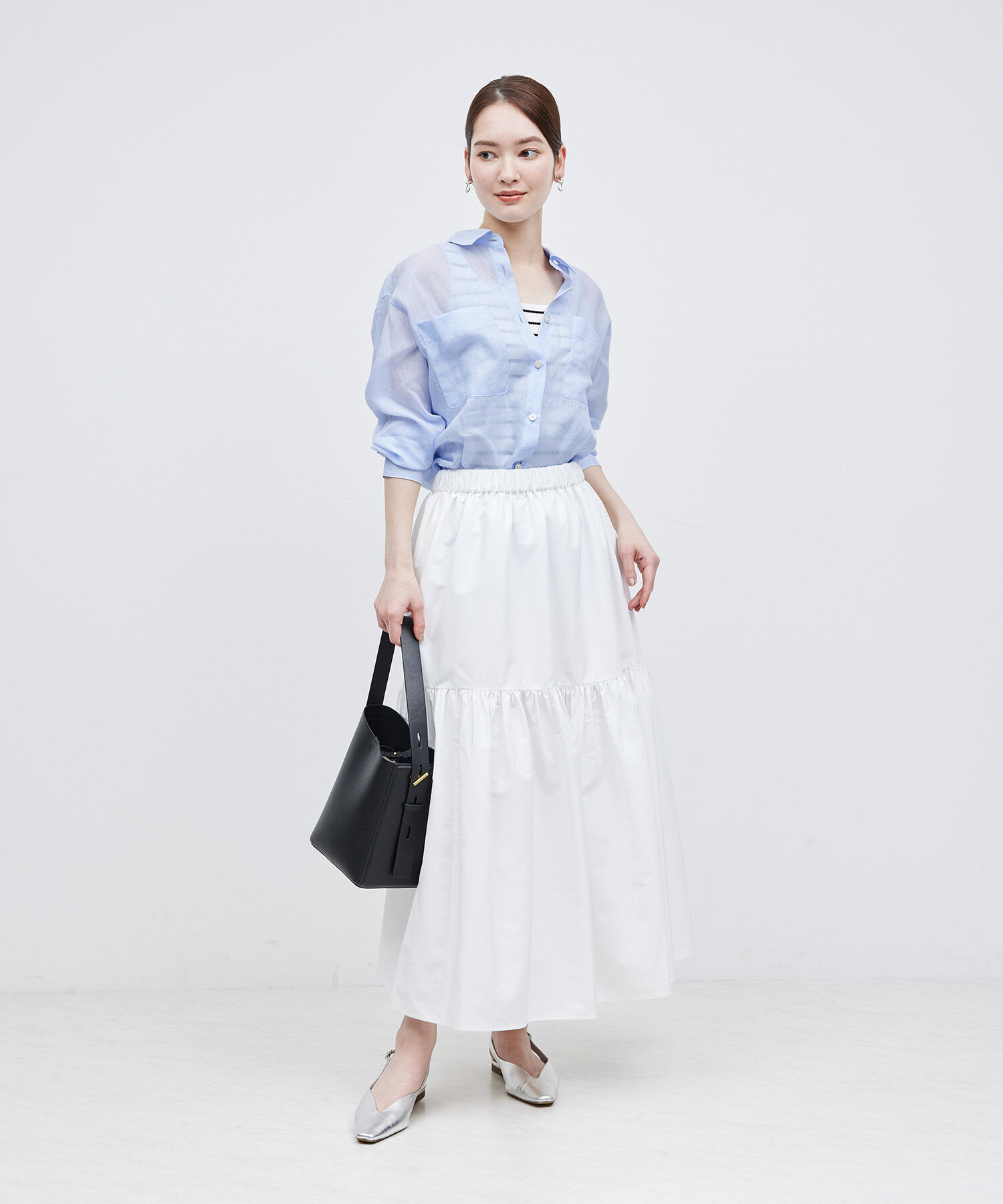 ROPE「【洗える】ロイヤルラミーレギュラーシャツ【雑誌/メディア掲載】」|シャツ・ブラウス|