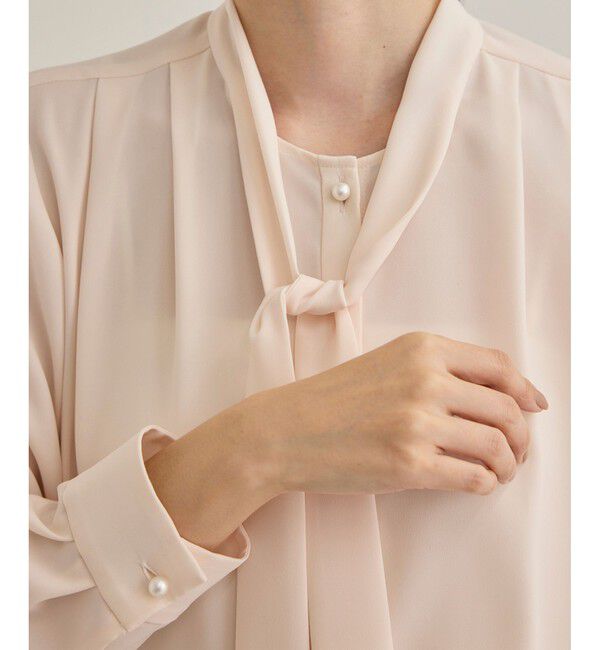 ROPE「【洗える】ボウタイブラウス」|シャツ・ブラウス|