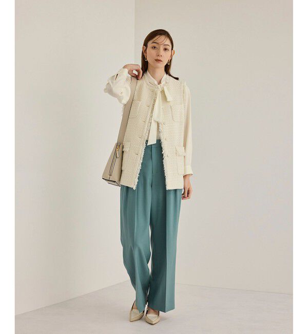 ROPE「【洗える】ボウタイブラウス」|シャツ・ブラウス|