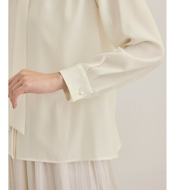 ROPE「【洗える】ボウタイブラウス」|シャツ・ブラウス|