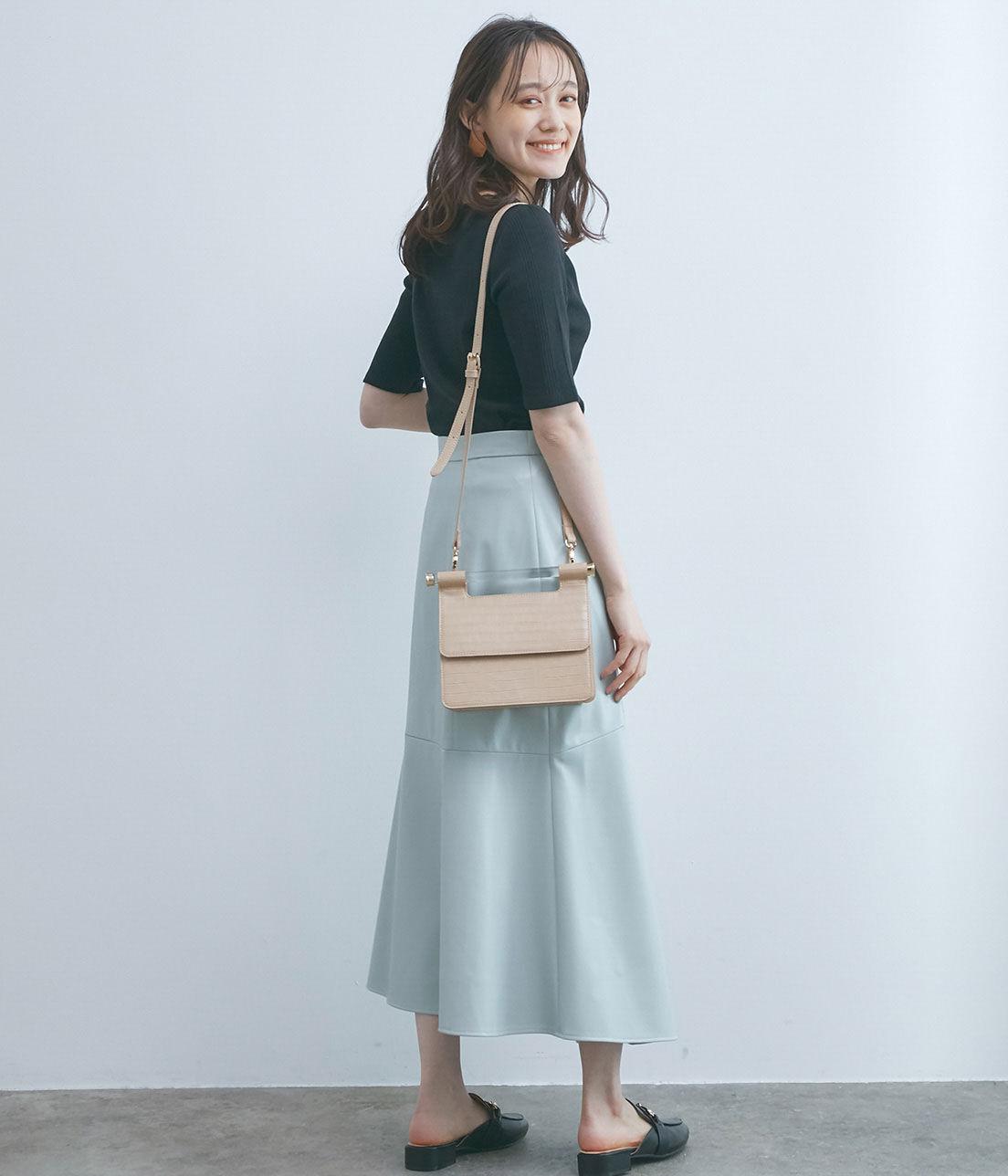 VIS「【2WAY】クリアハンドルクロコ型押しショルダーバッグ」|ショルダー・メッセンジャー|