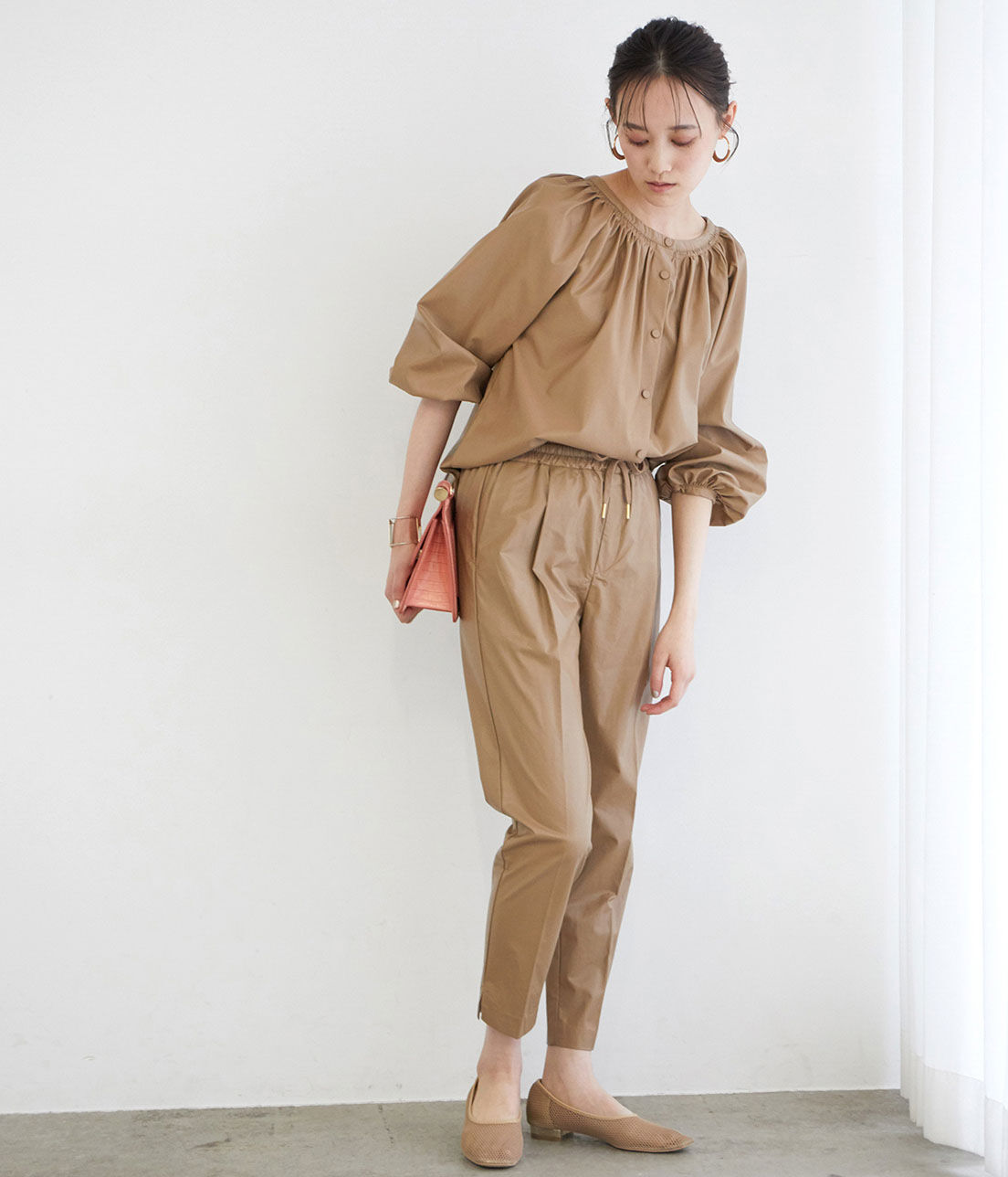 VIS「【2WAY】クリアハンドルクロコ型押しショルダーバッグ」|ショルダー・メッセンジャー|