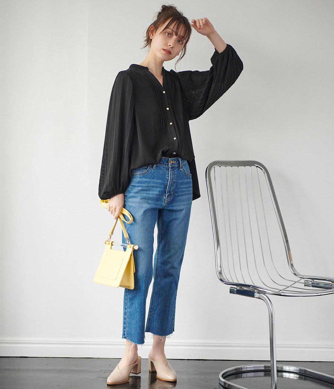 VIS「【2WAY】クリアハンドルクロコ型押しショルダーバッグ」|ショルダー・メッセンジャー|