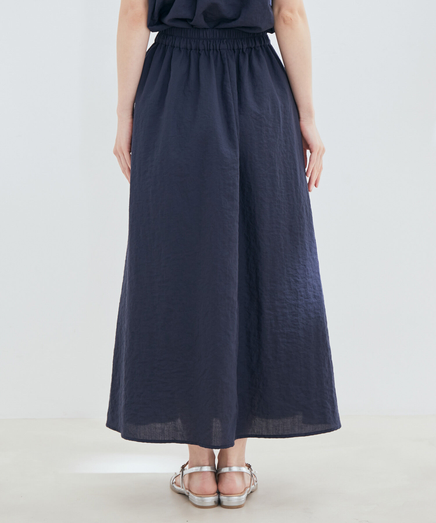 VIS「【セットアップ対応】【EASY CARE】柄＆無地アソートタックフレアースカート【sustainable】」|スカート|