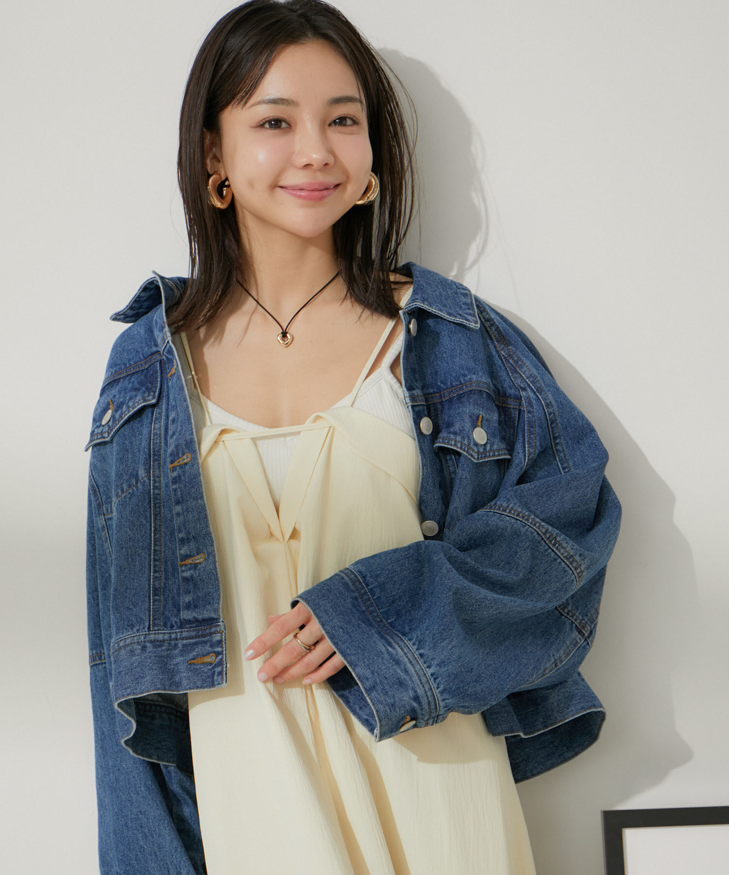 VIS「レイヤーデザインキャミワンピース【洗える】」|ワンピース|